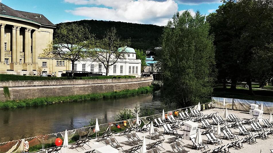 entspannen am stadtstrand in bad kissingen