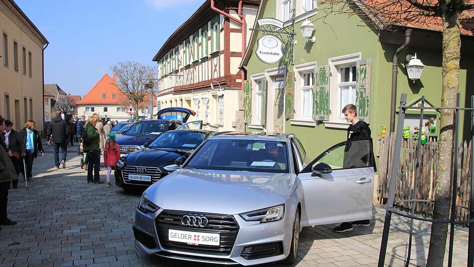 sonne satt zum autos schauen