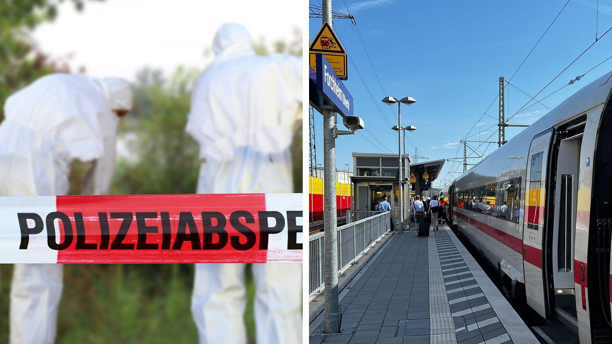 Forchheim: ICE wegen Leichenfund gestoppt - Polizei äußert sich zu Vorfall